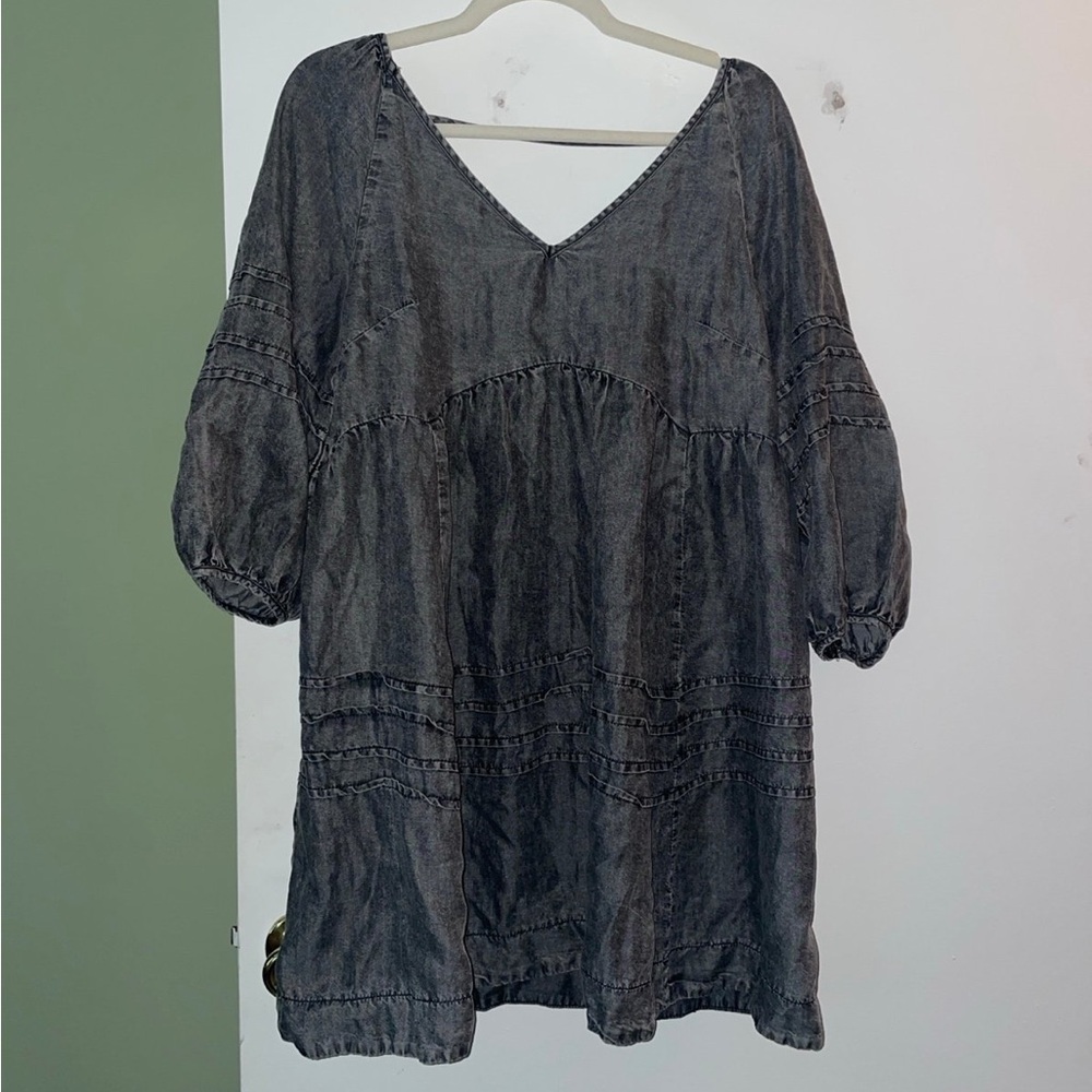 Black wash dress